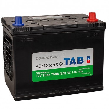 TAB AGM 75R 750A 260х173х225